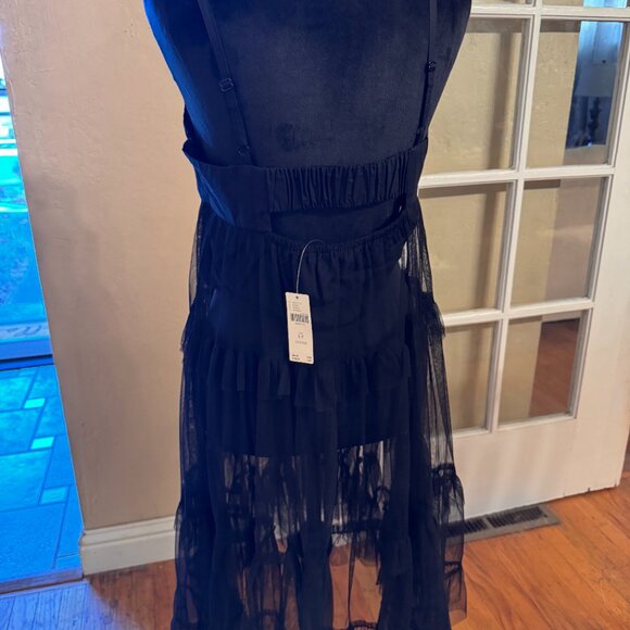 Maeve by Anthropologie Mesh Tulle Sheer Midi Dress - Picture 2 of 8
